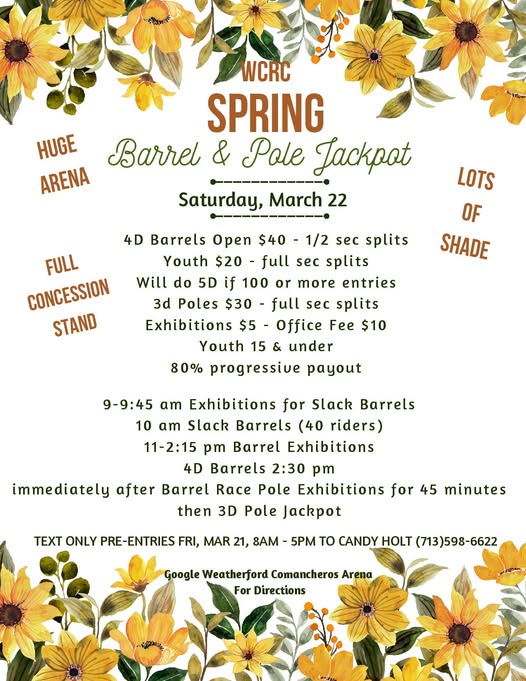 WCRC Barrel & Pole Jackpot