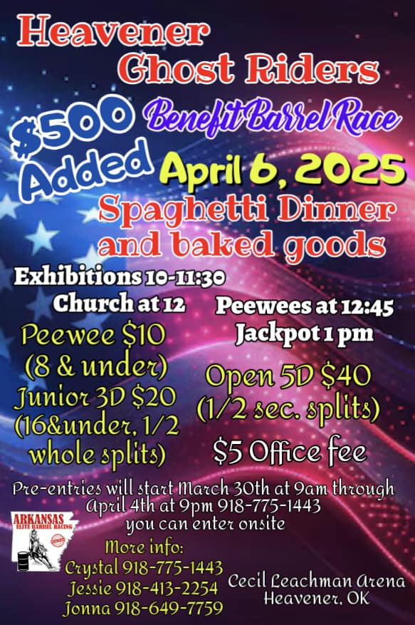 Ghost Riders Benefit Barrel Race