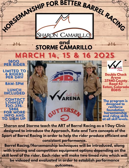 Sharon and Storme Camarillo Barrel Racing Horsemanship Clinic
