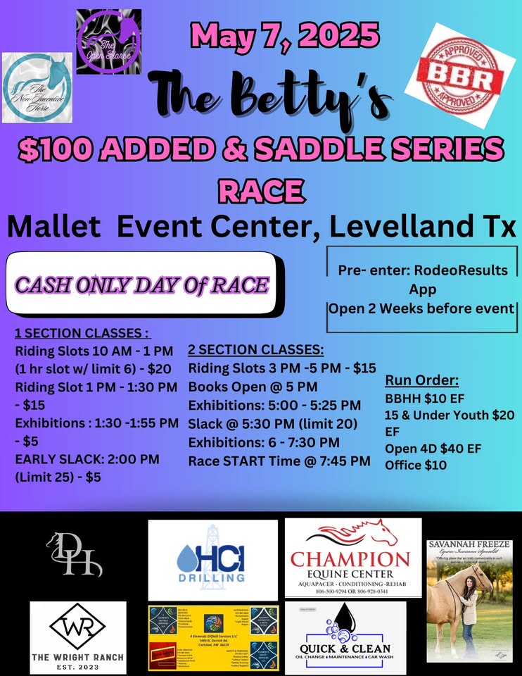 The Betty's Saddle Series Race