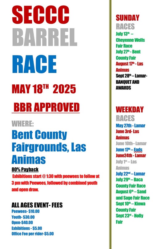 SECC Barrel Race Sunday Races