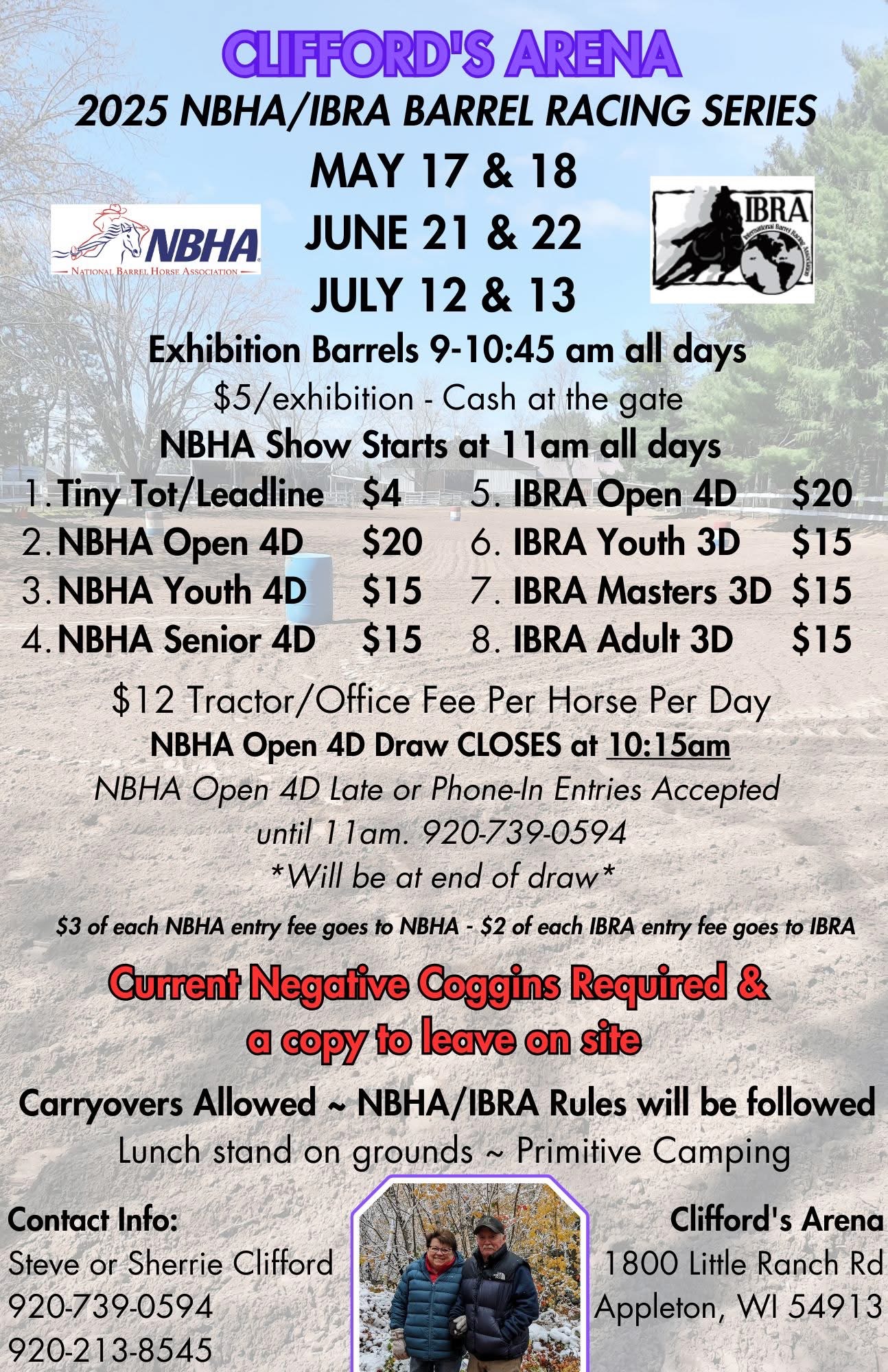NBHA 01 Clifford's Arena Barrel Racing Series