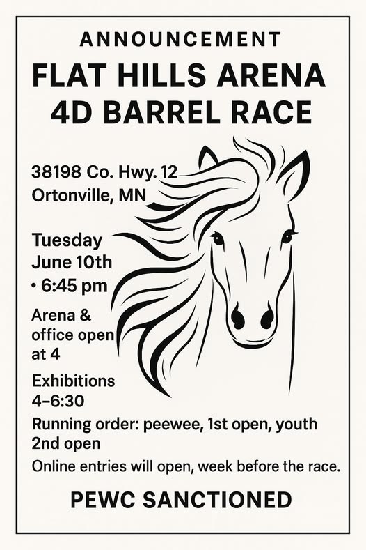 Flat Hills Arena 4D barrel race
