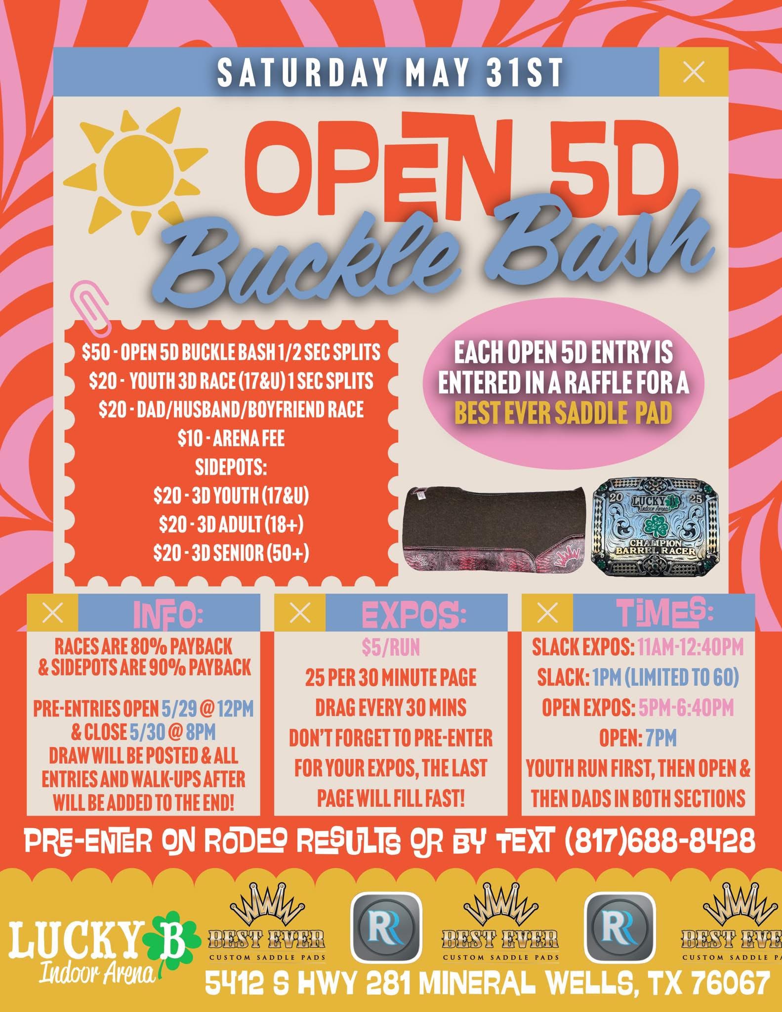 Open 4D Buckle Bash