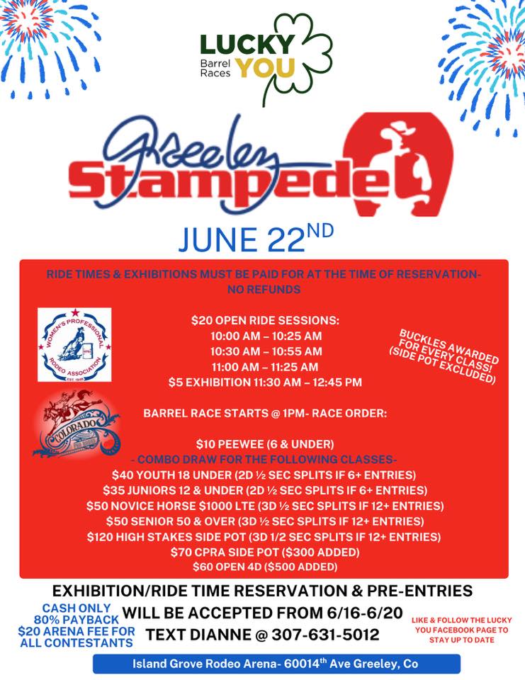 Greeley Stampede Barrel Race