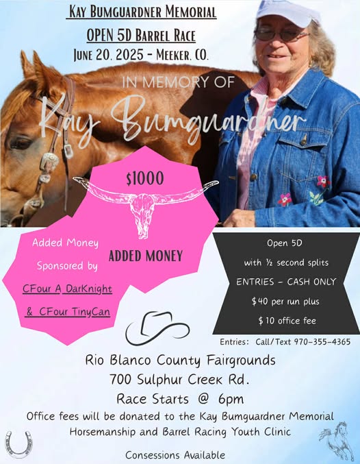 Kay Bumguardner Memorial Open 5D Barrel Race