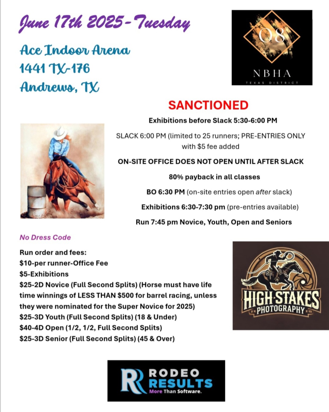 NBHA TX 08
SANCTIONED 