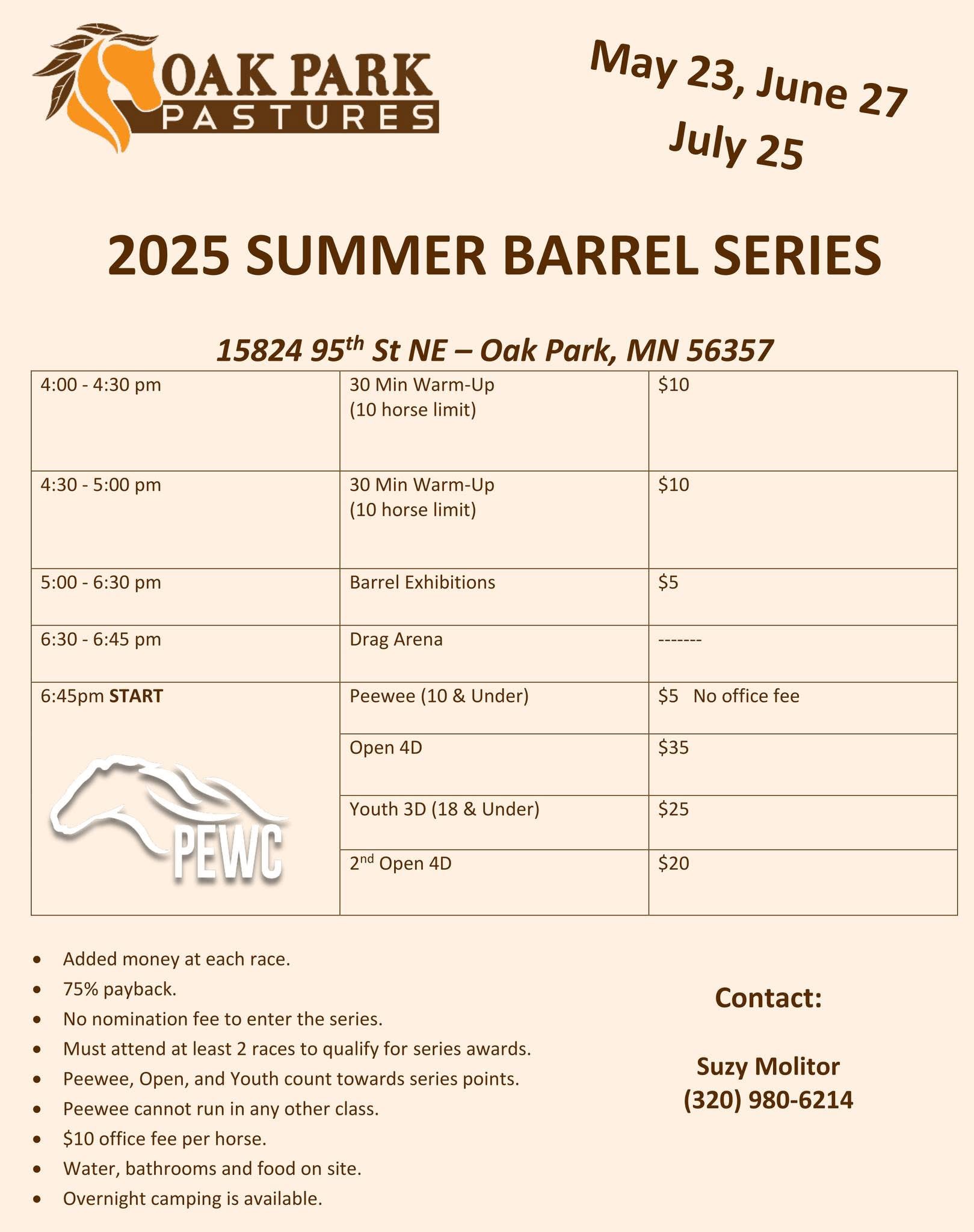 Friday Night Barrel Race Buckle Series 2 of 3 - $400 Added