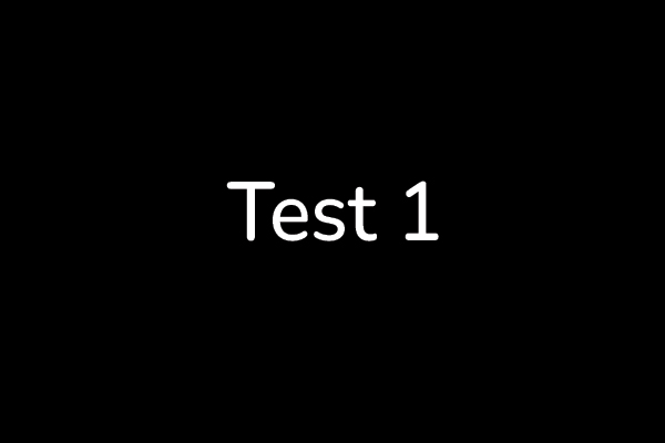 Testing Event