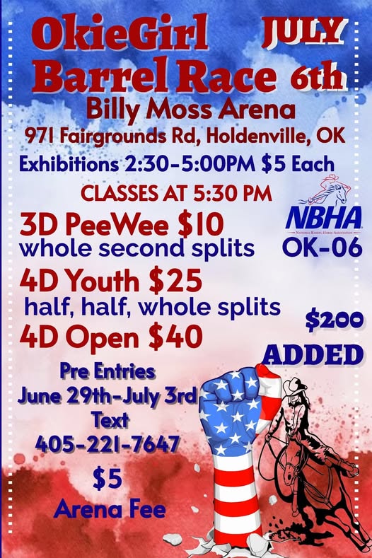 OkieGirl 2025 Barrel Racing Schedule