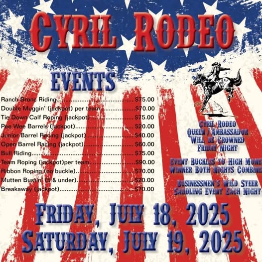 Cyril Rodeo and Open, Jr, PeeWee Barrels