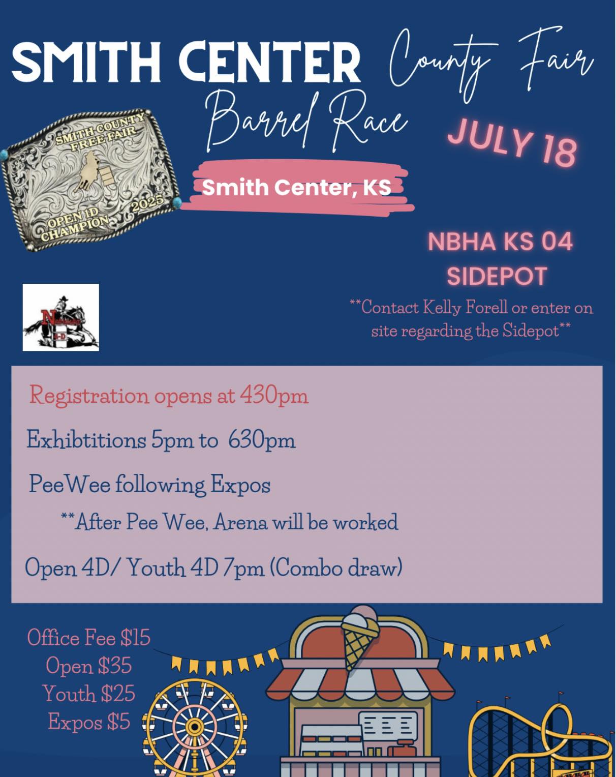 Smith Center County Fair Barrel Race