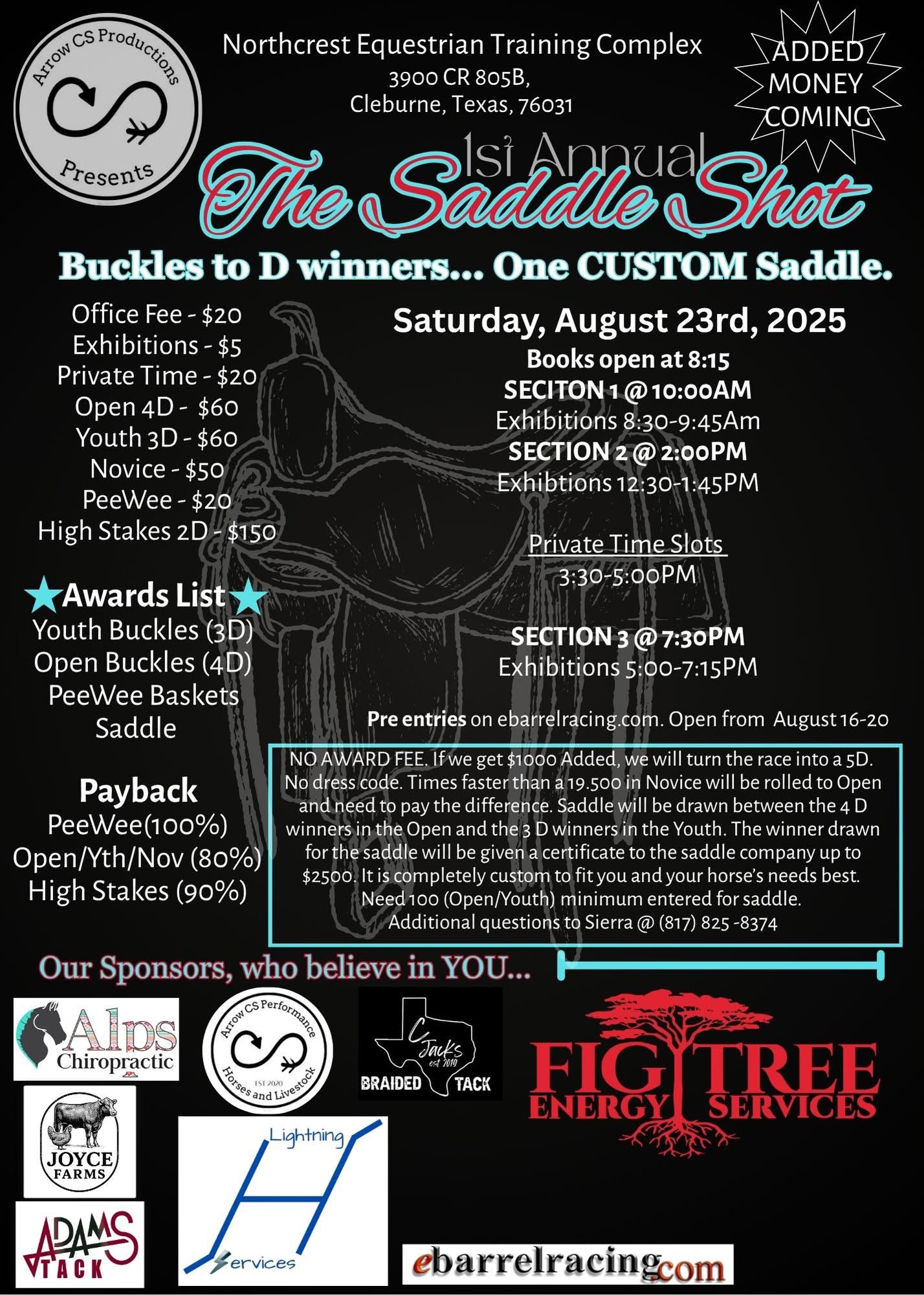 1st Annual Saddle Shot Race