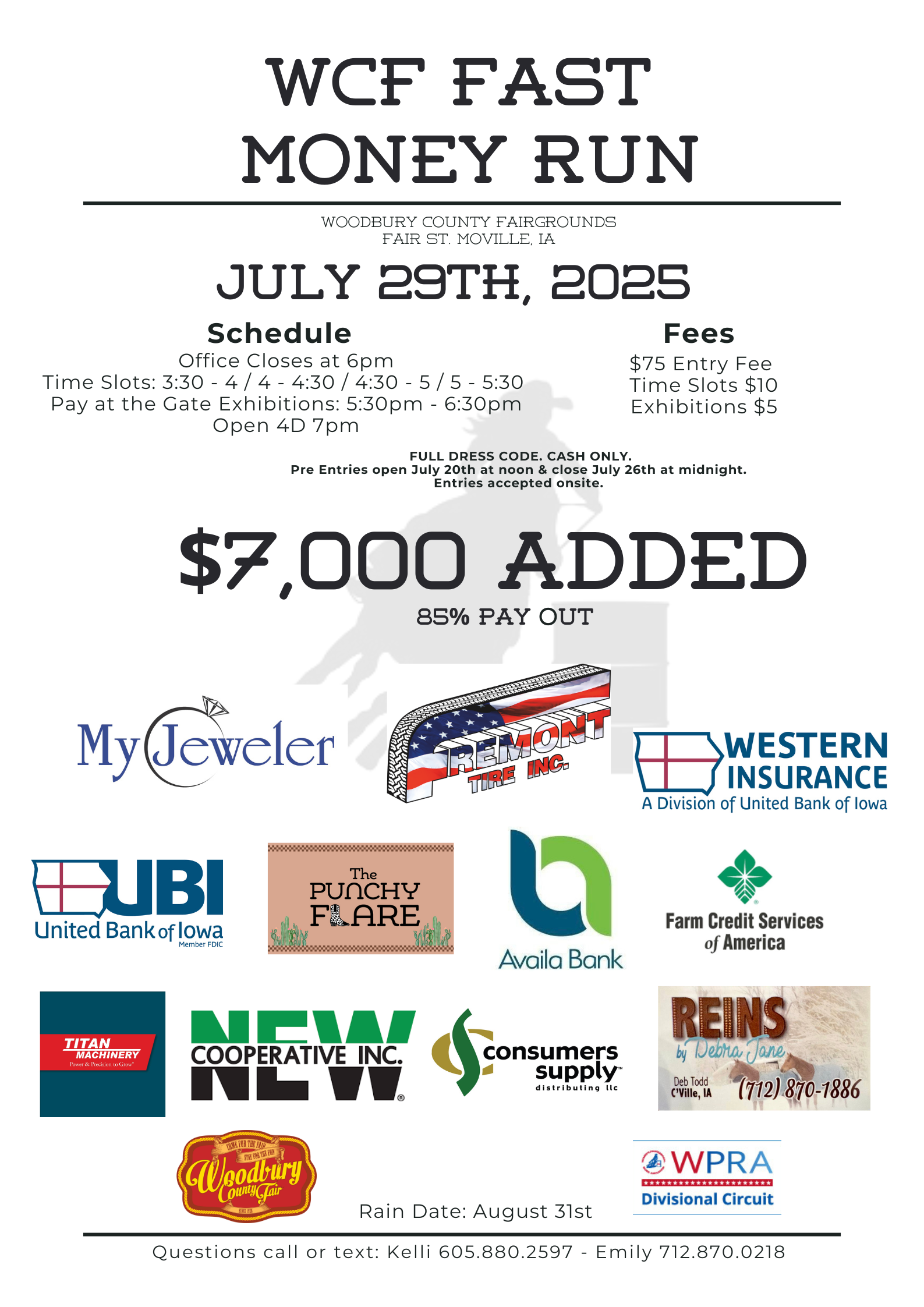 Flyer 1 for WCF Fast Money Run