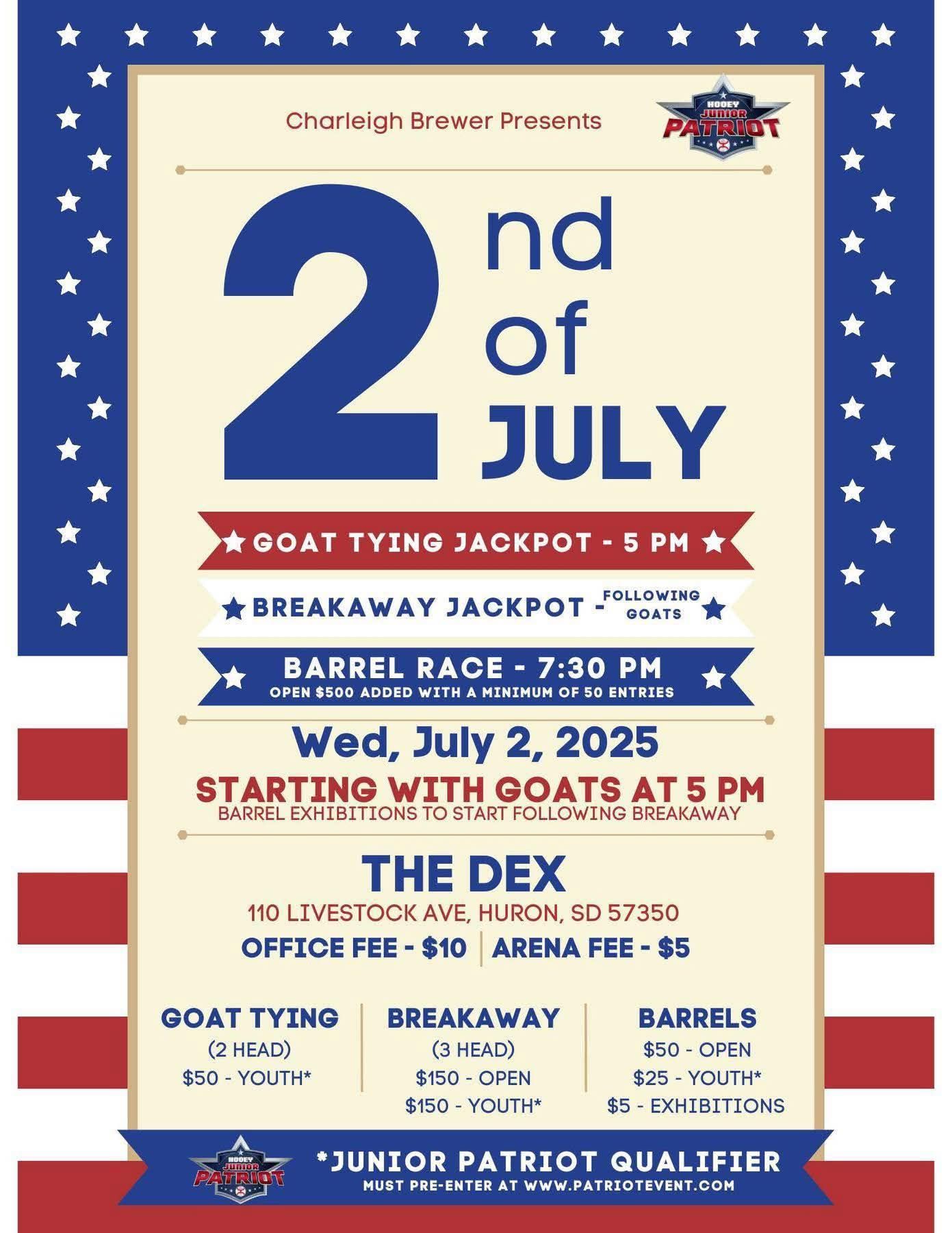 Flyer 1 for 2nd of July