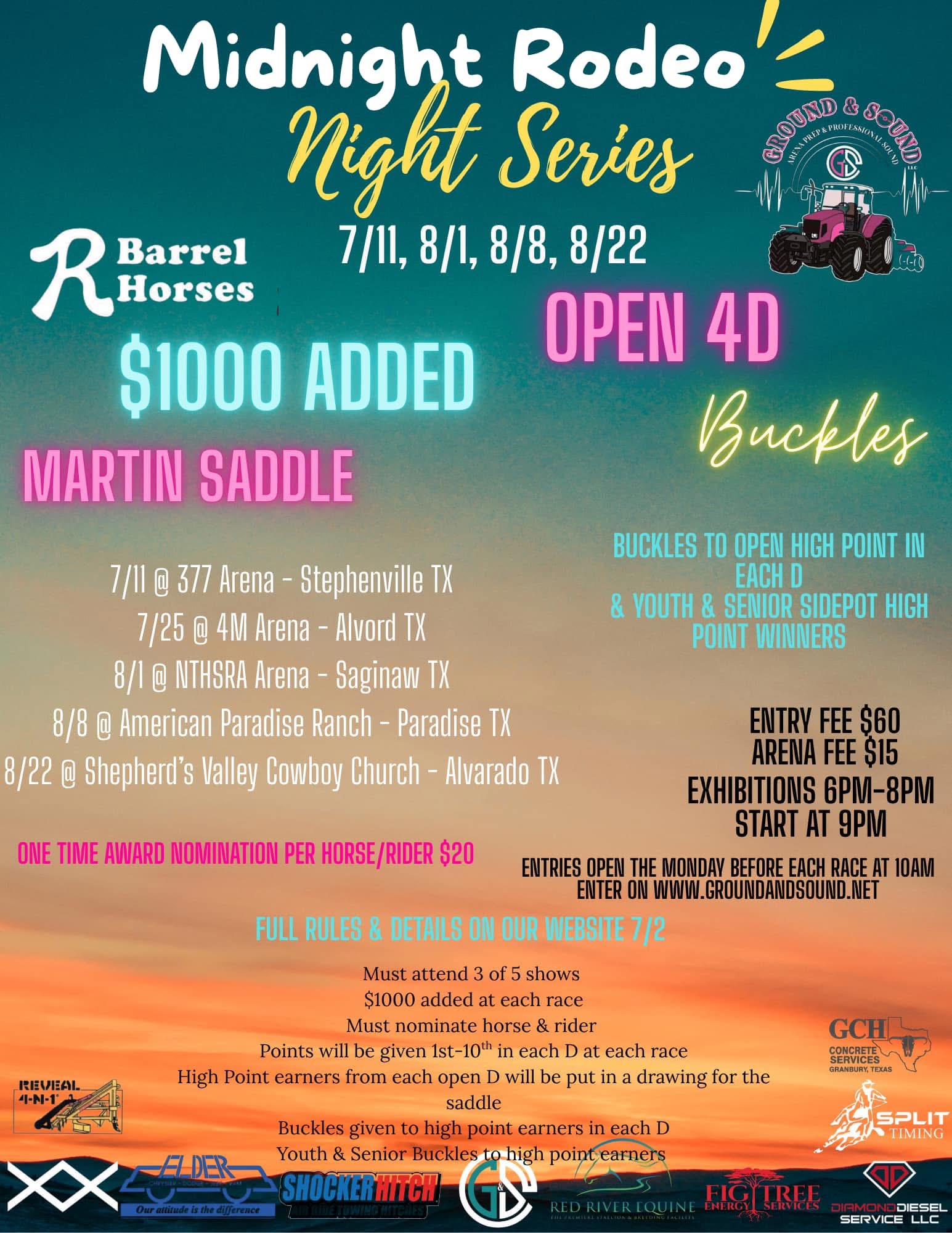 Midnight Rodeo Night Series