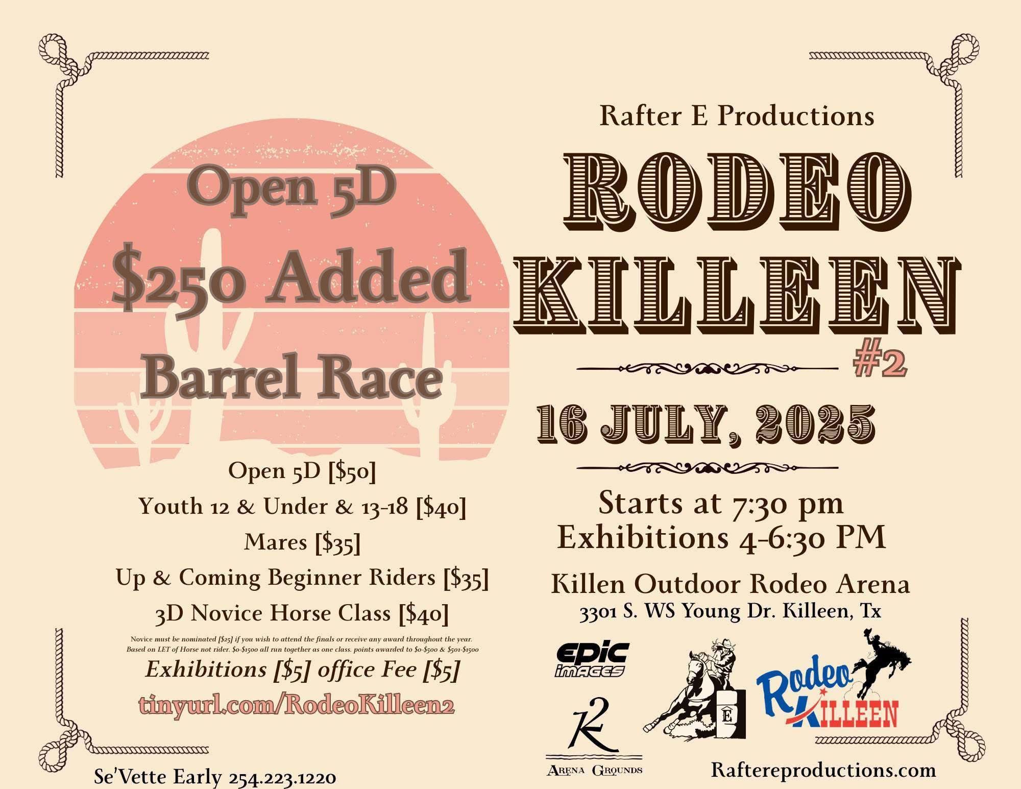Flyer for Rodeo and Open 5D