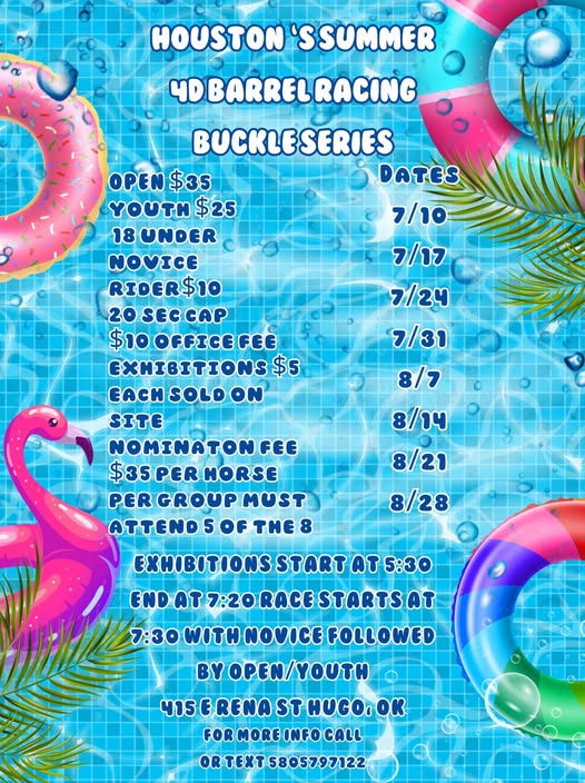 Flyer for 4D Barrel Racing Buckle Series