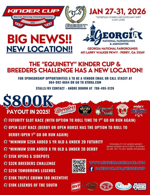 Equinety Kinder Cup Barrel Racing Championship