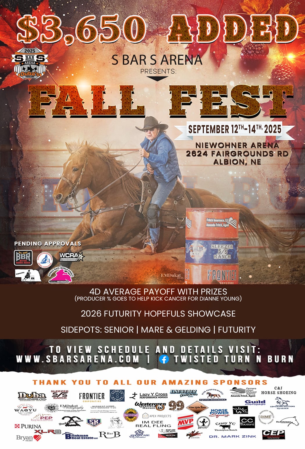 Flyer for Duba Trailers Fall Fest 2025