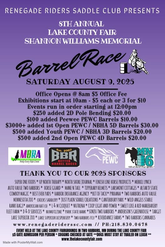 Flyer 1 for Shannon Williams Memorial