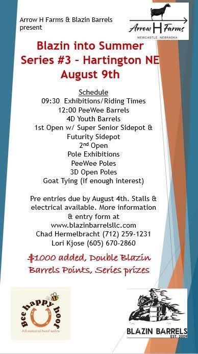 Flyer 1 for Blazin into Summer Series #3