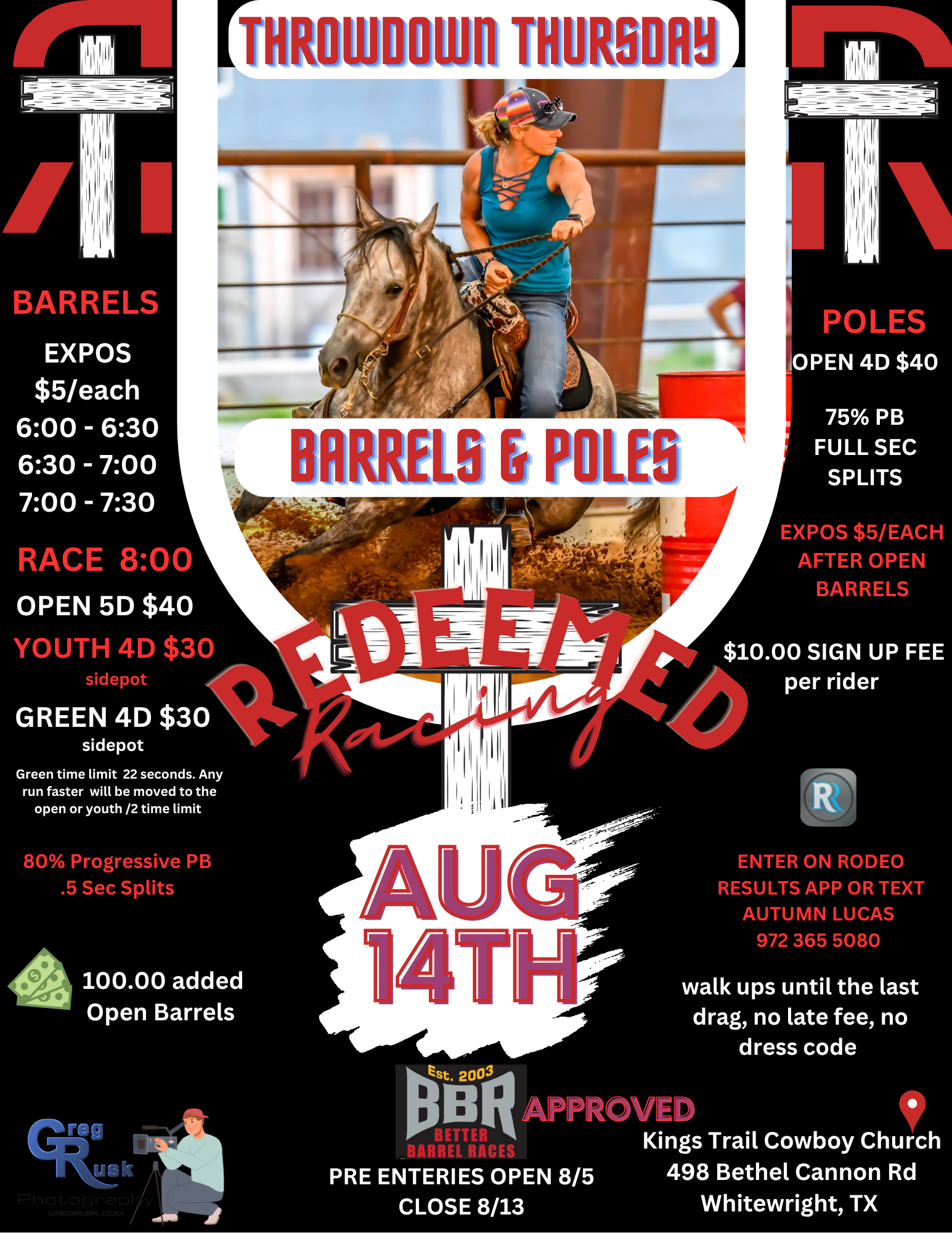 Flyer 1 for Throwdown Thursday Barrels & Poles