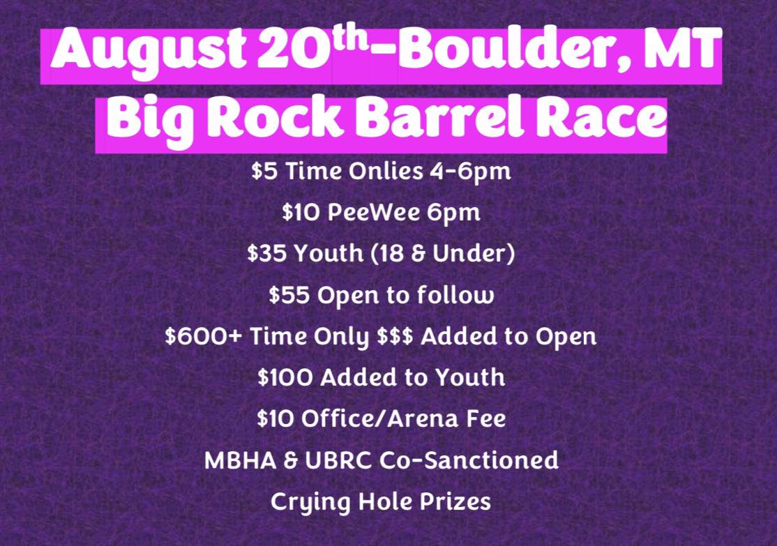 Flyer 1 for Big Rock Barrel Race
