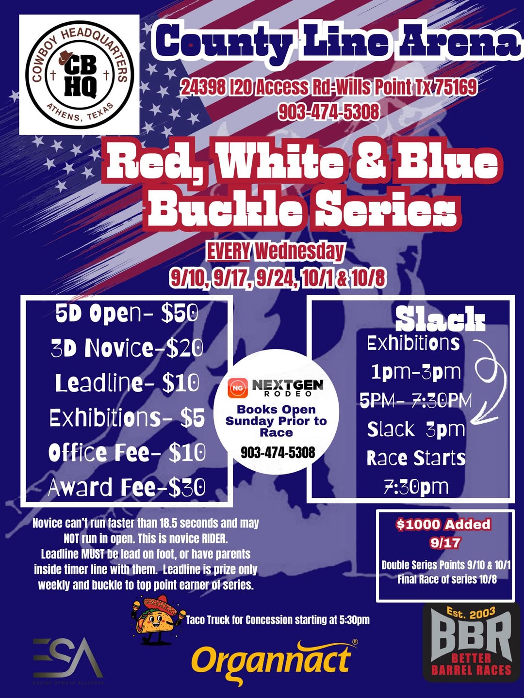 Red, White & Blue Buckle Series