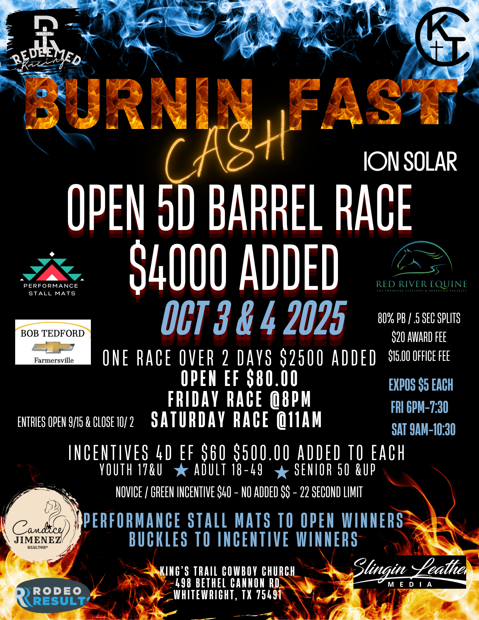 Burnin Fast Cash - Open 5D Barrel Race 