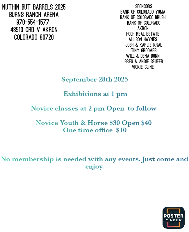 Flyer 1 for Nuthin But Barrels 