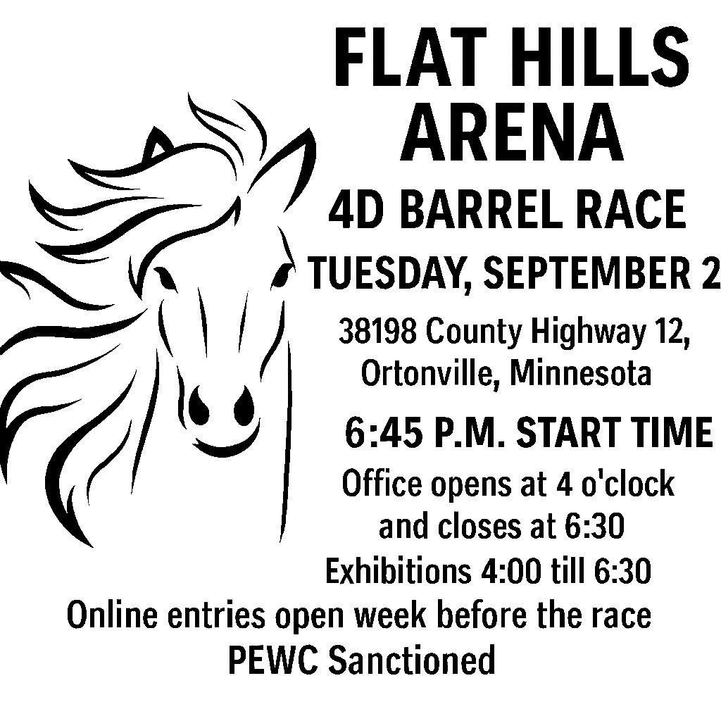 Flat Hills arena summer barrel series