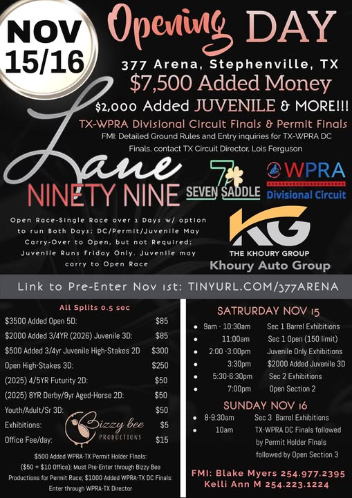 2nd Annual Lane 99 Futurity and Juvi