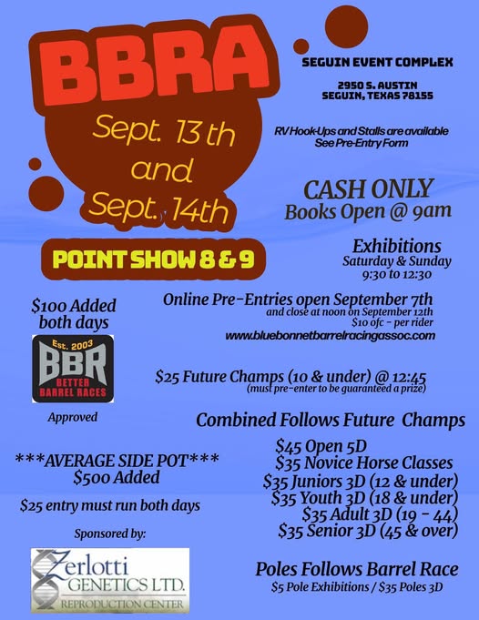 BBRA Point Show