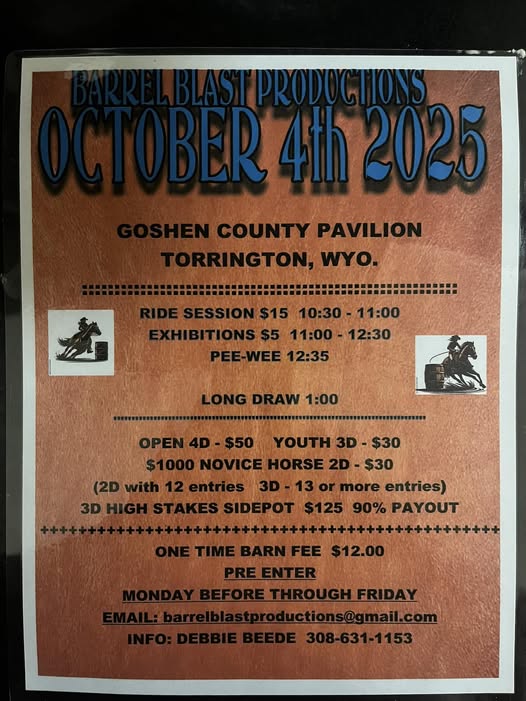 Barrel Blast Productions October Race
