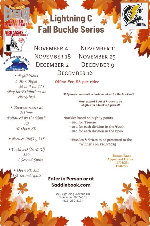 Flyer 1 for Fall Buckle Series