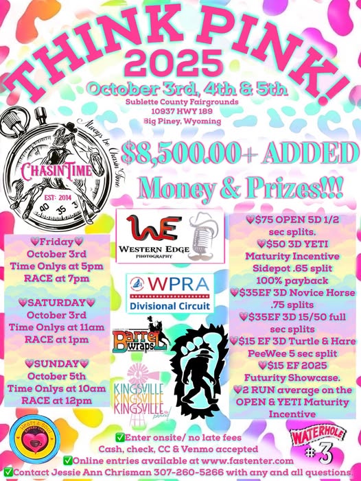 Flyer 1 for Think Pink Barrel Race