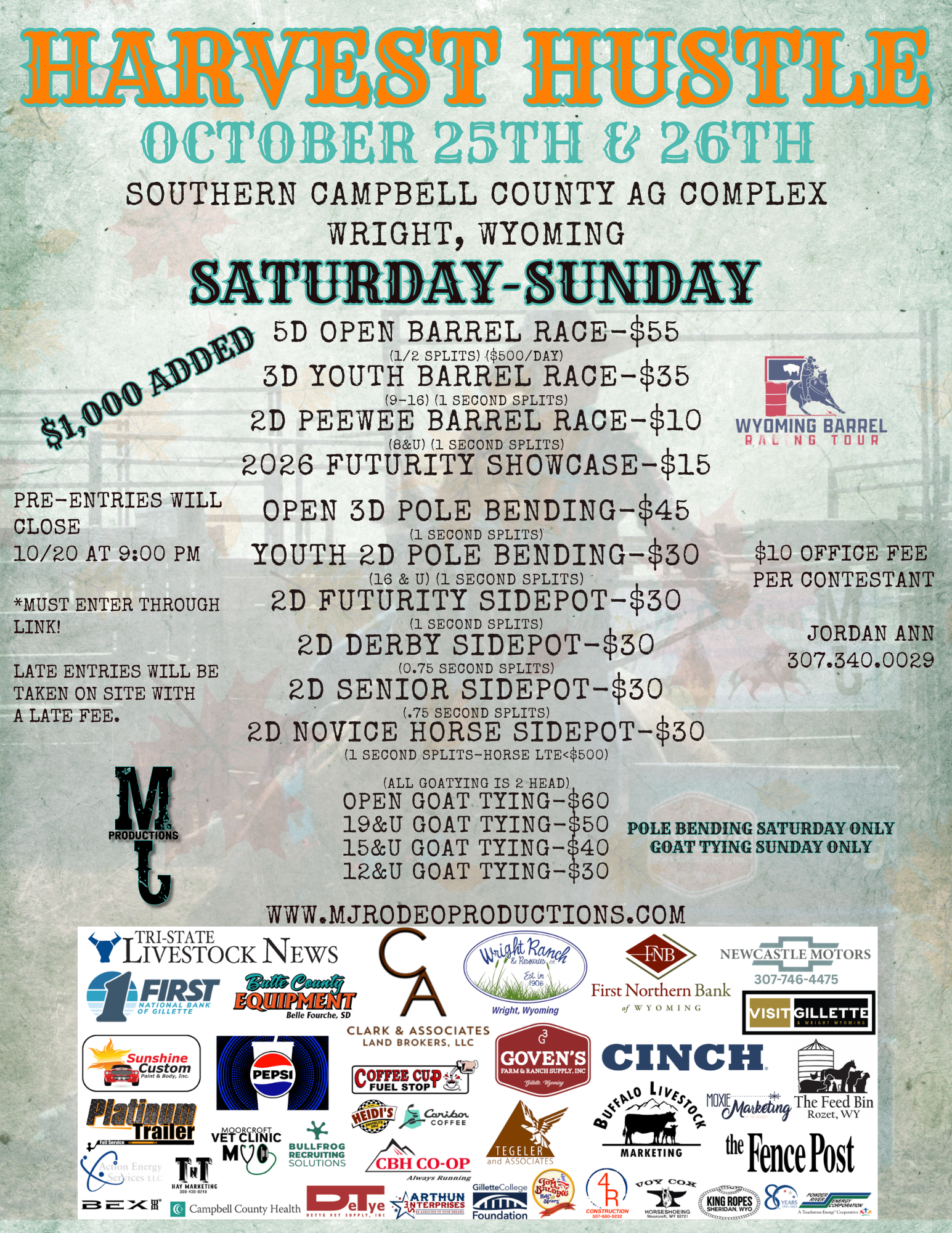 Flyer 1 for Harvest Hustle