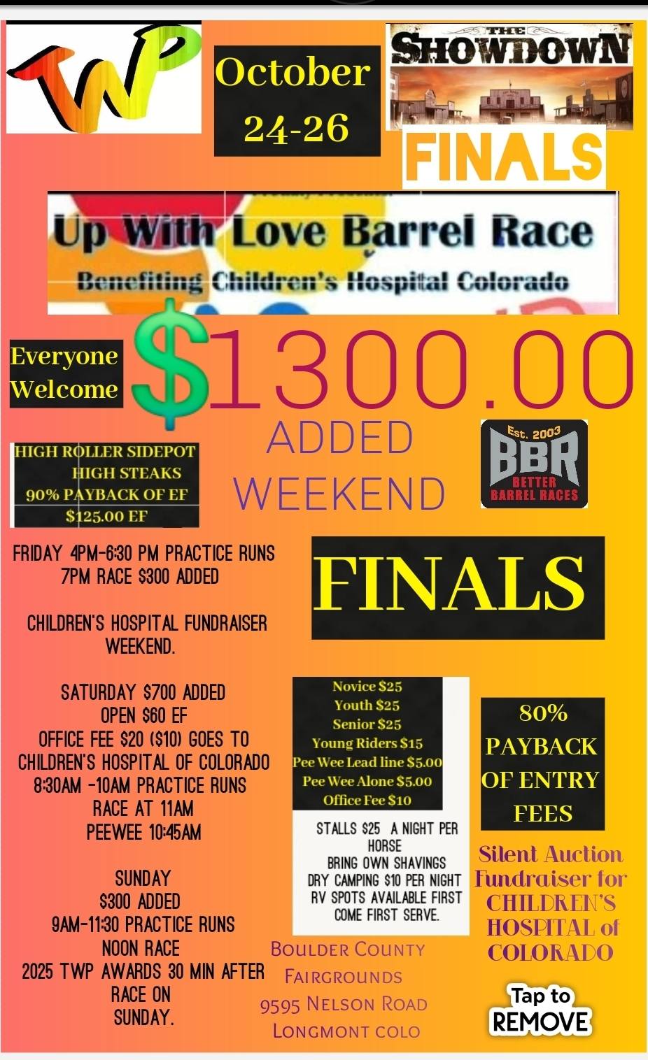 Flyer 1 for Up With Love Barrel Race