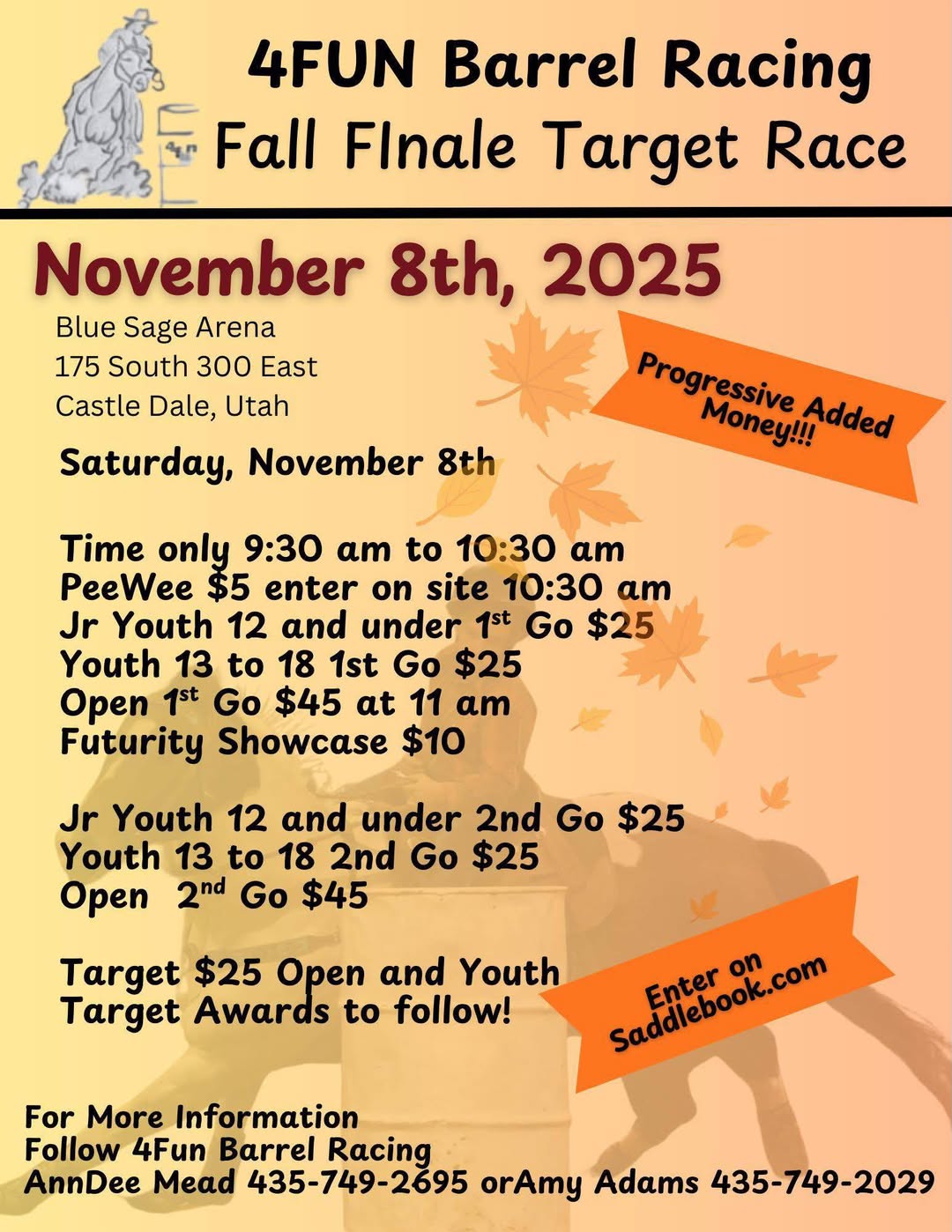 Flyer 1 for Fall Finale Target Race