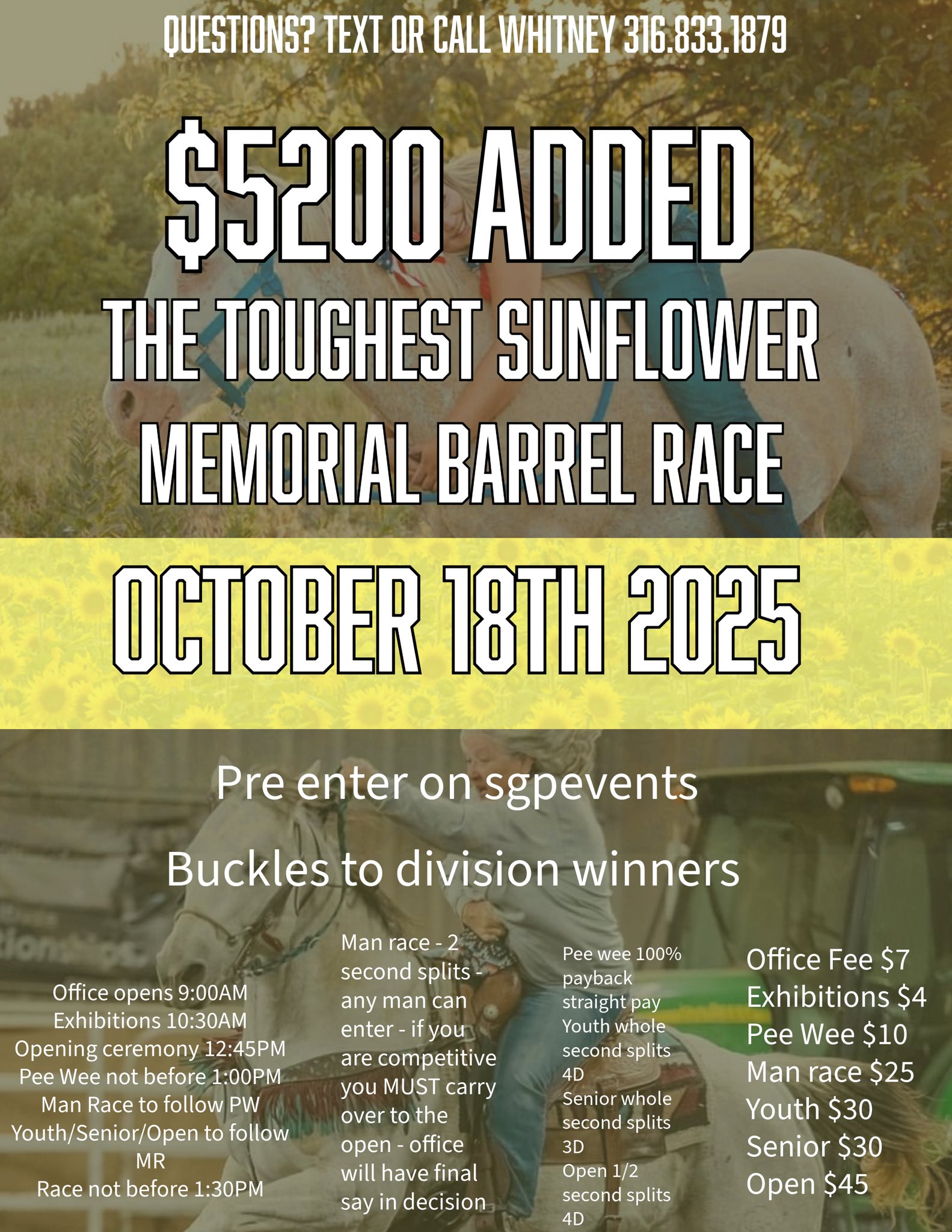 Flyer 1 for The Toughest Sunflower Memorial Sunflower