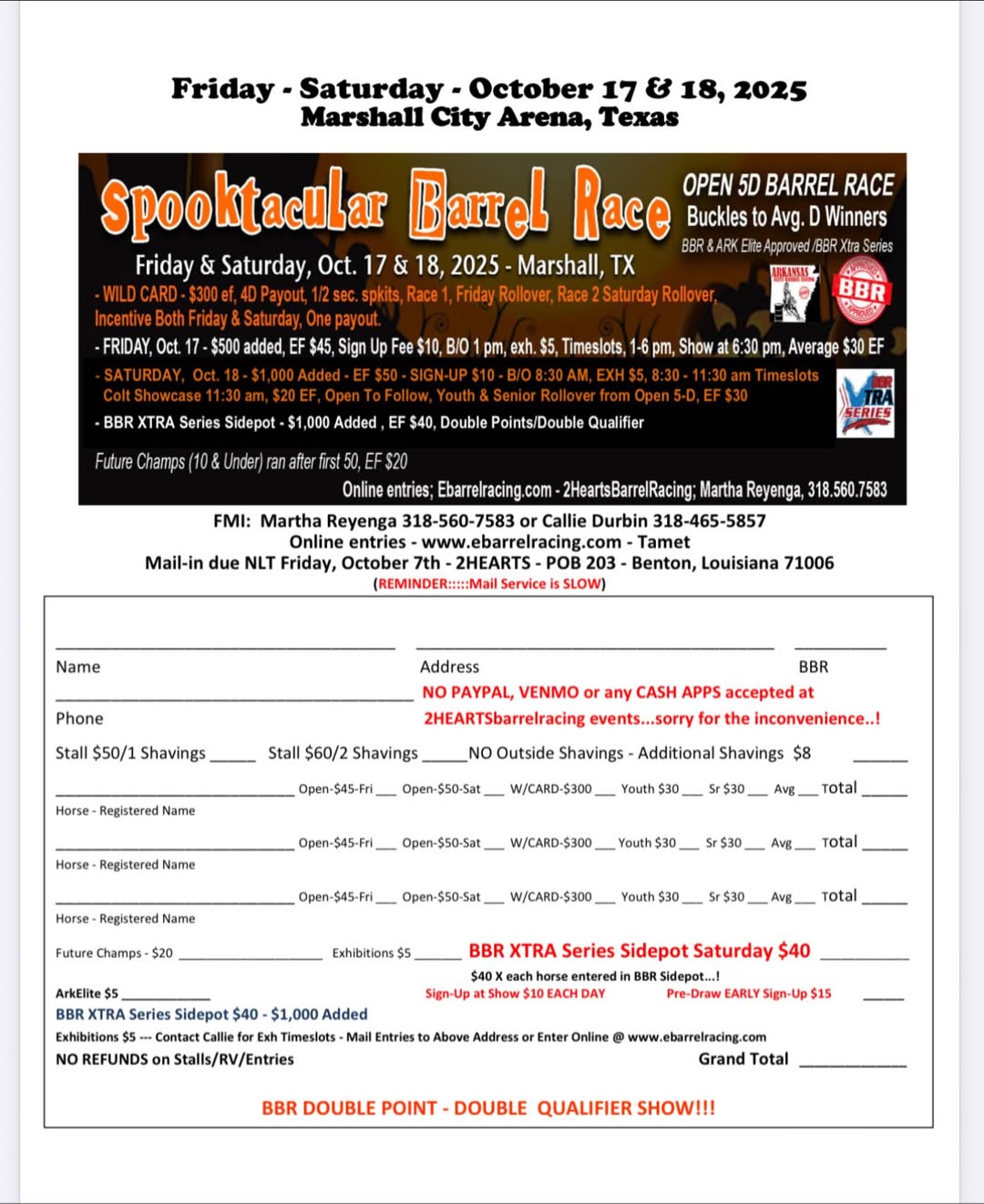 Flyer 1 for Spooktacular Barrel Race