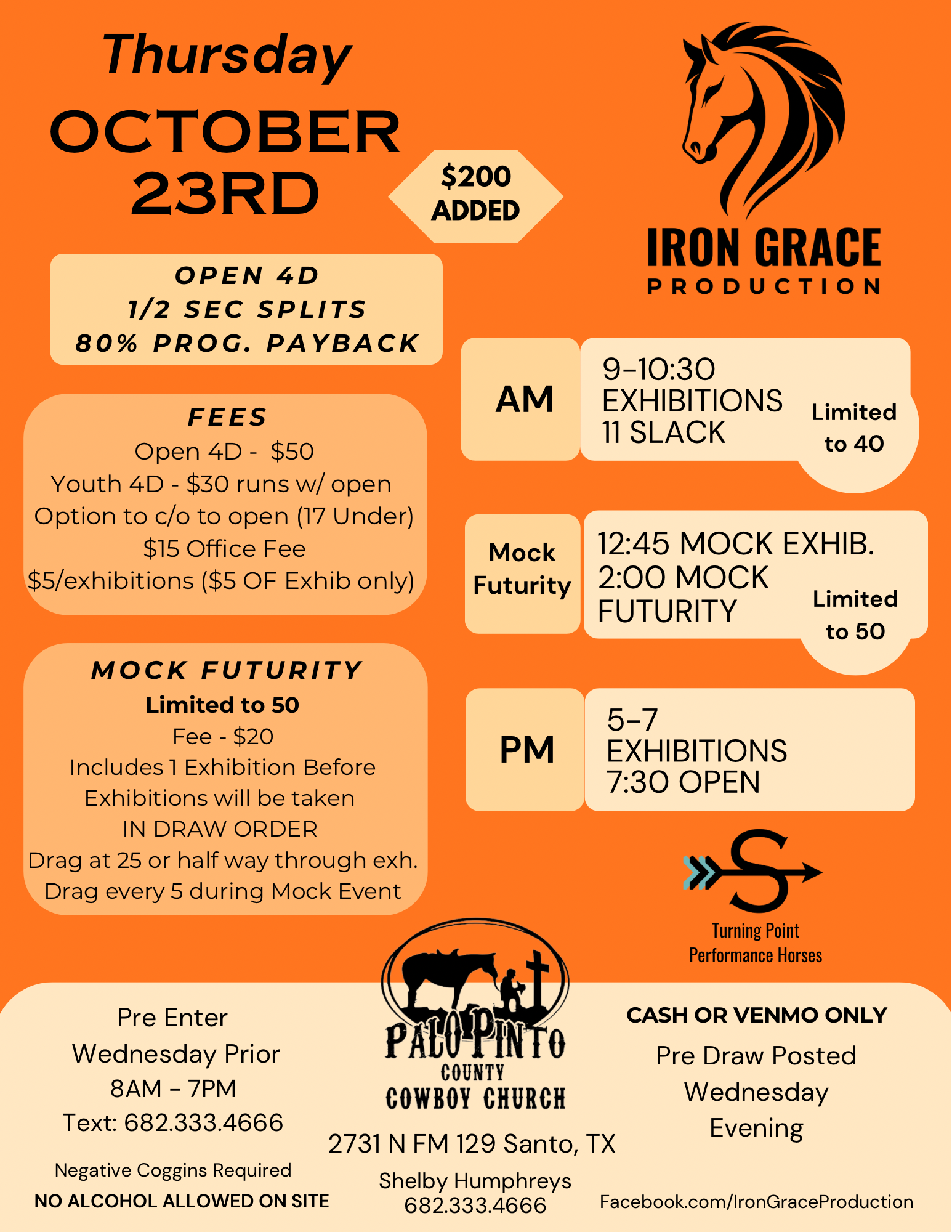 Flyer 1 for 200 added Open 4D Jackpot PLUS Mock Futurity 