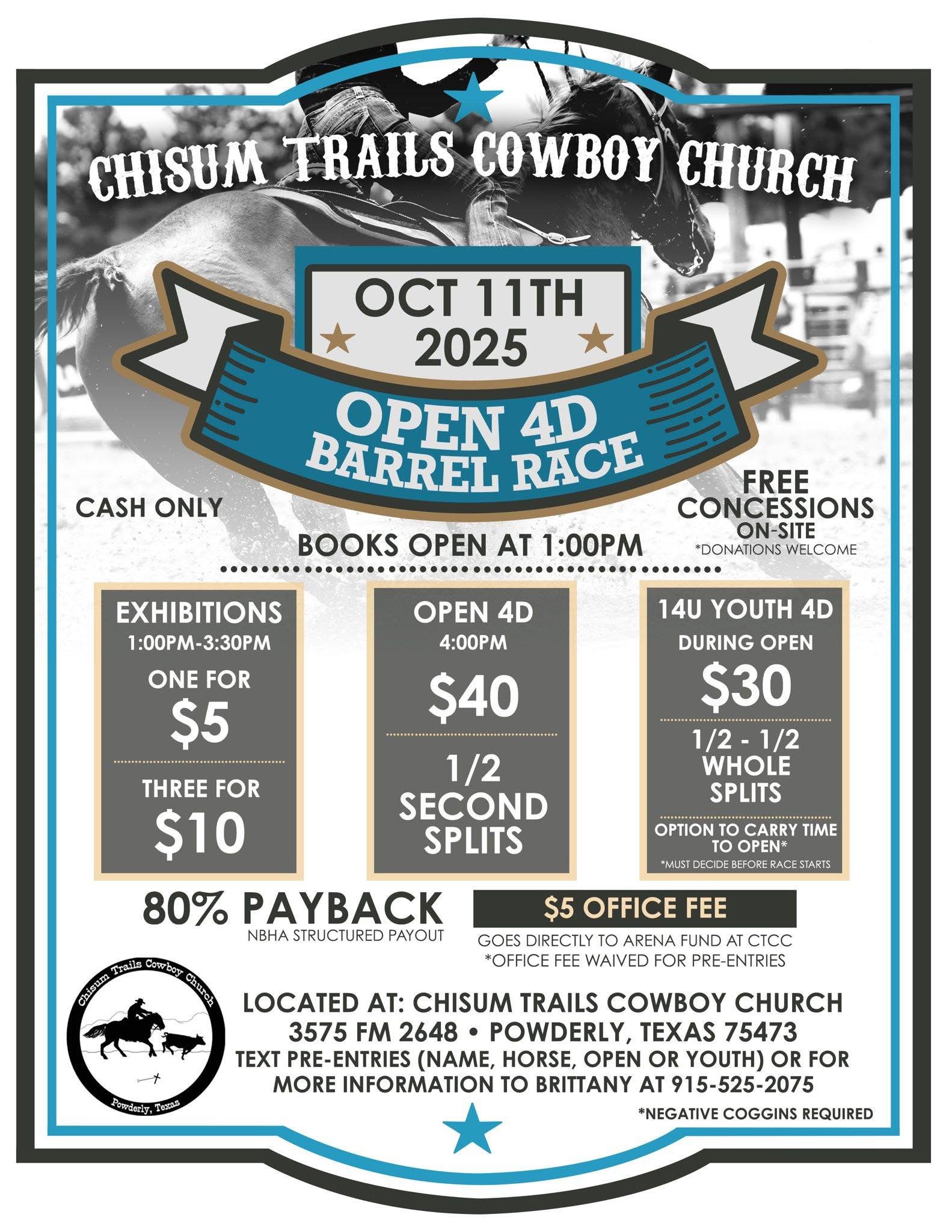 Flyer 1 for Open Barrel Race