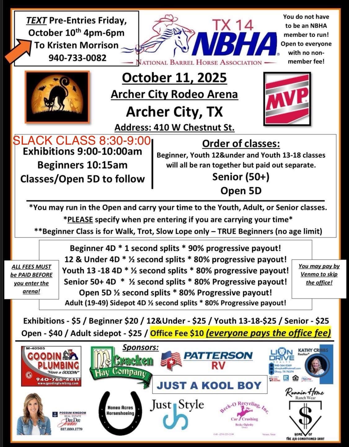 Flyer 1 for NBHA TX 14 l