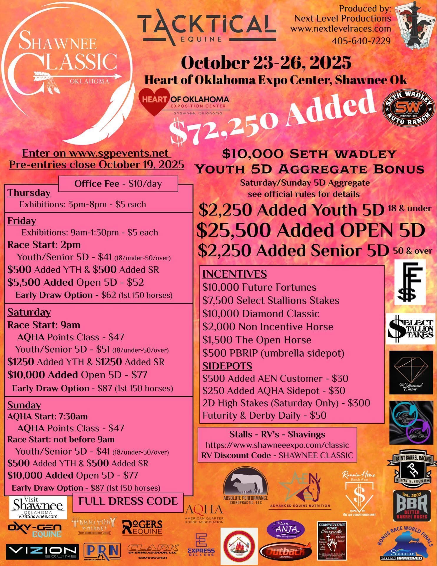 Flyer 1 for 3rd Annual Shawnee Classic