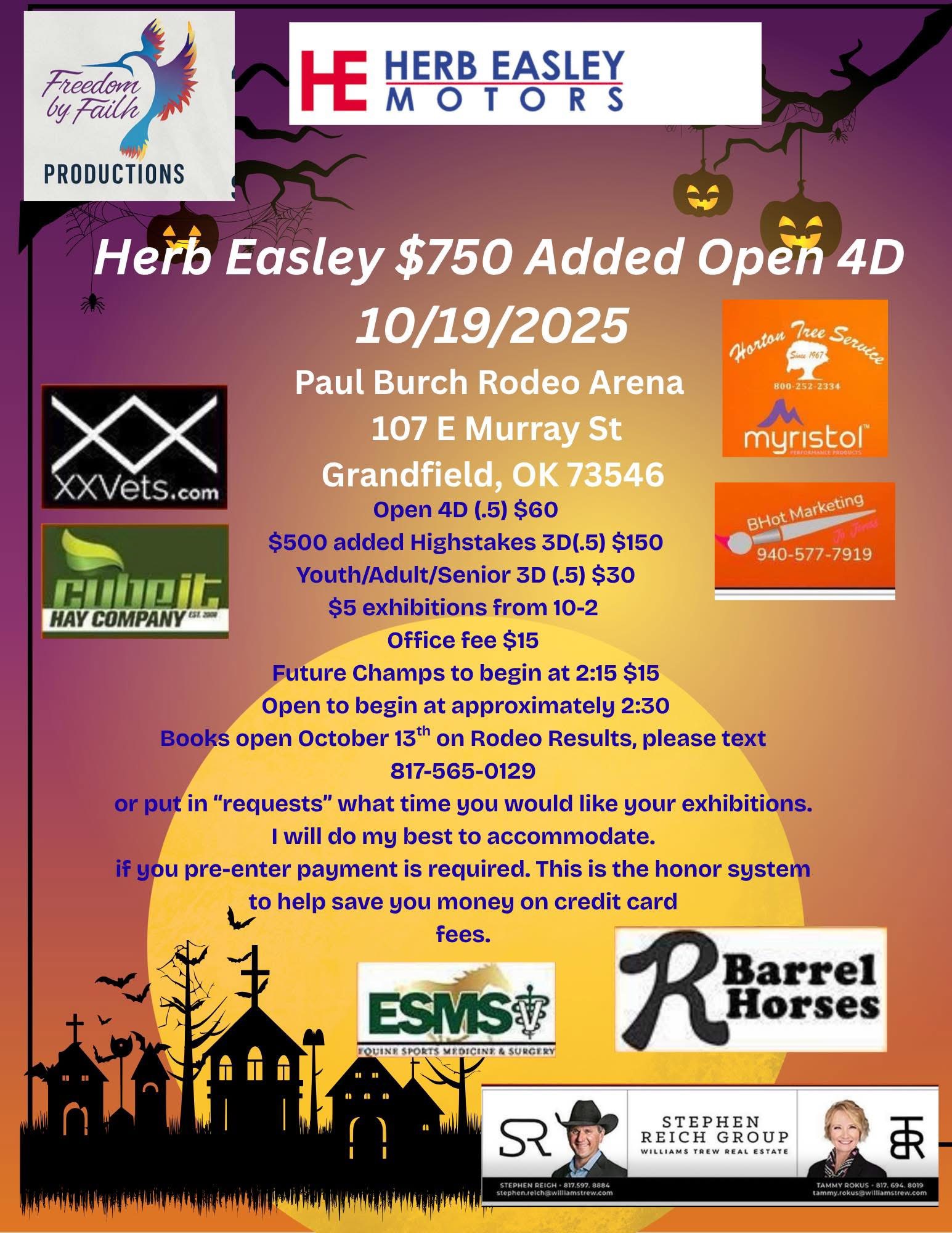 Flyer 1 for Open Barrel  Race