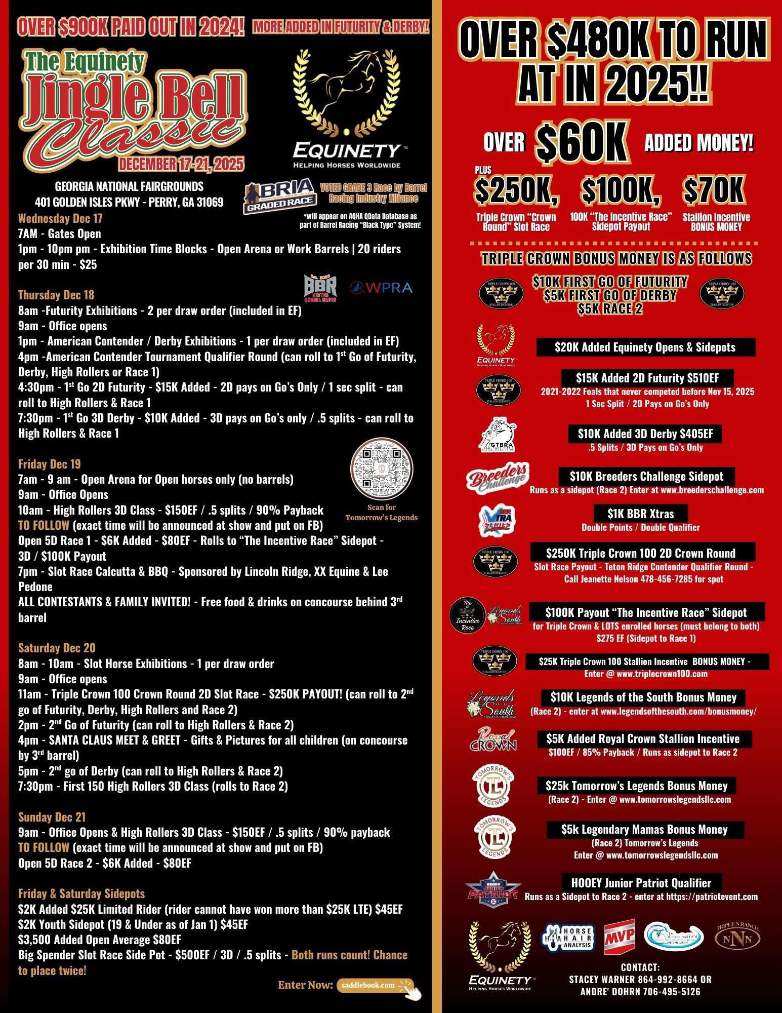 Flyer 1 for The Equinety Jingle Bell Classic