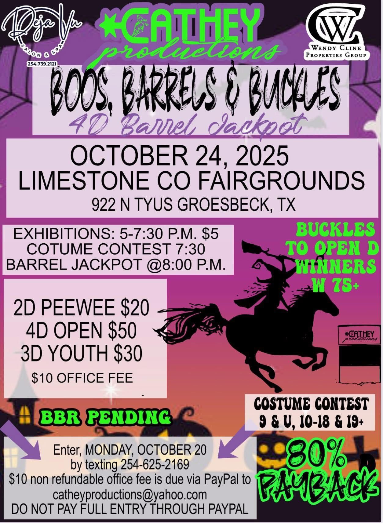 Flyer 1 for Boos, Barrels & Buckles