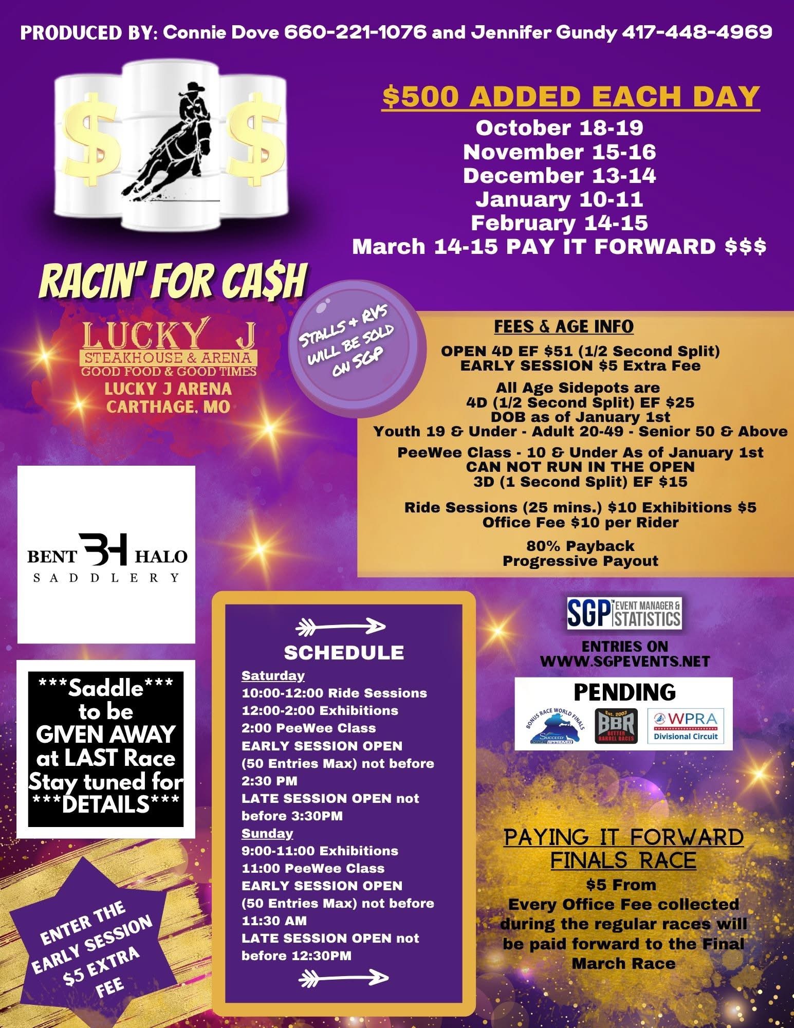 Flyer 1 for Racin For Cash